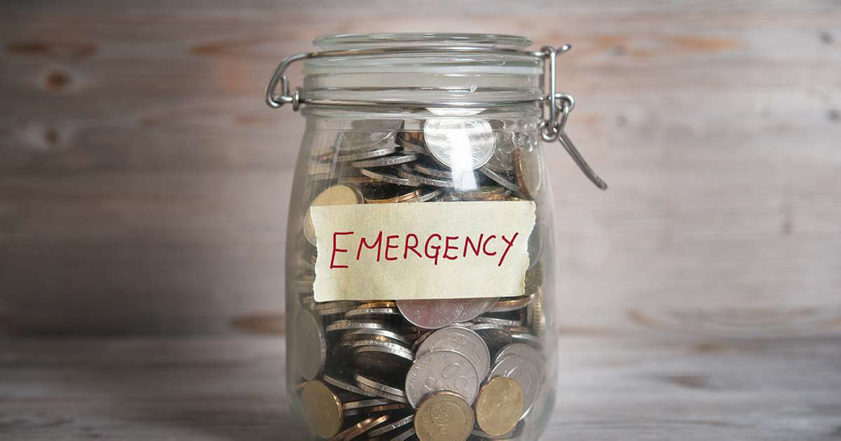 Emergency fund jar