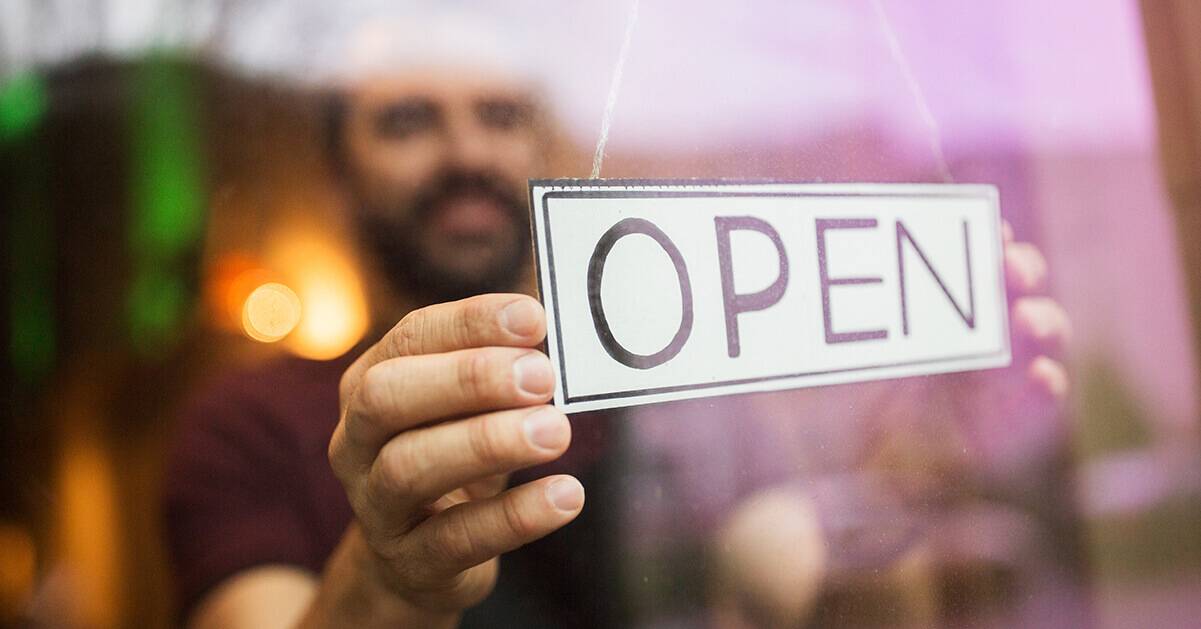 Small Business Open Sign